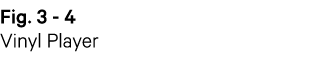 Fig  3 - 4 Vinyl Player